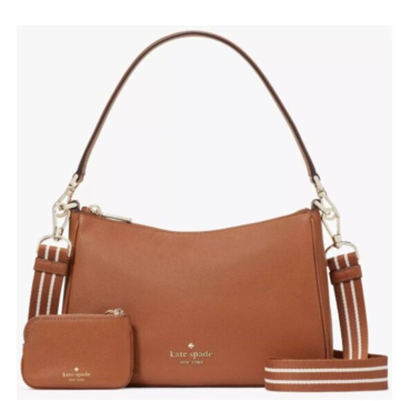 KATE SPADE Two Straps Leather Bag & Pouch - Picture 1 of 12